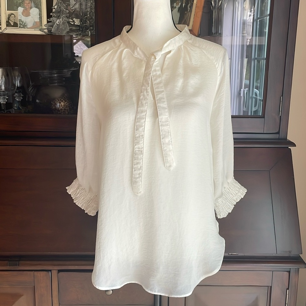Bishop + Young Cream Blouse M - Picture 10 of 10